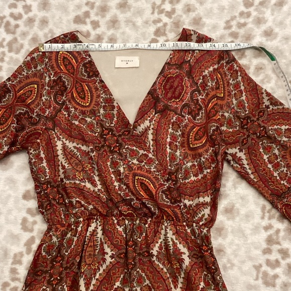 Everly Paisley Print Feminine and Flowy Dress, Size S - Picture 8 of 13